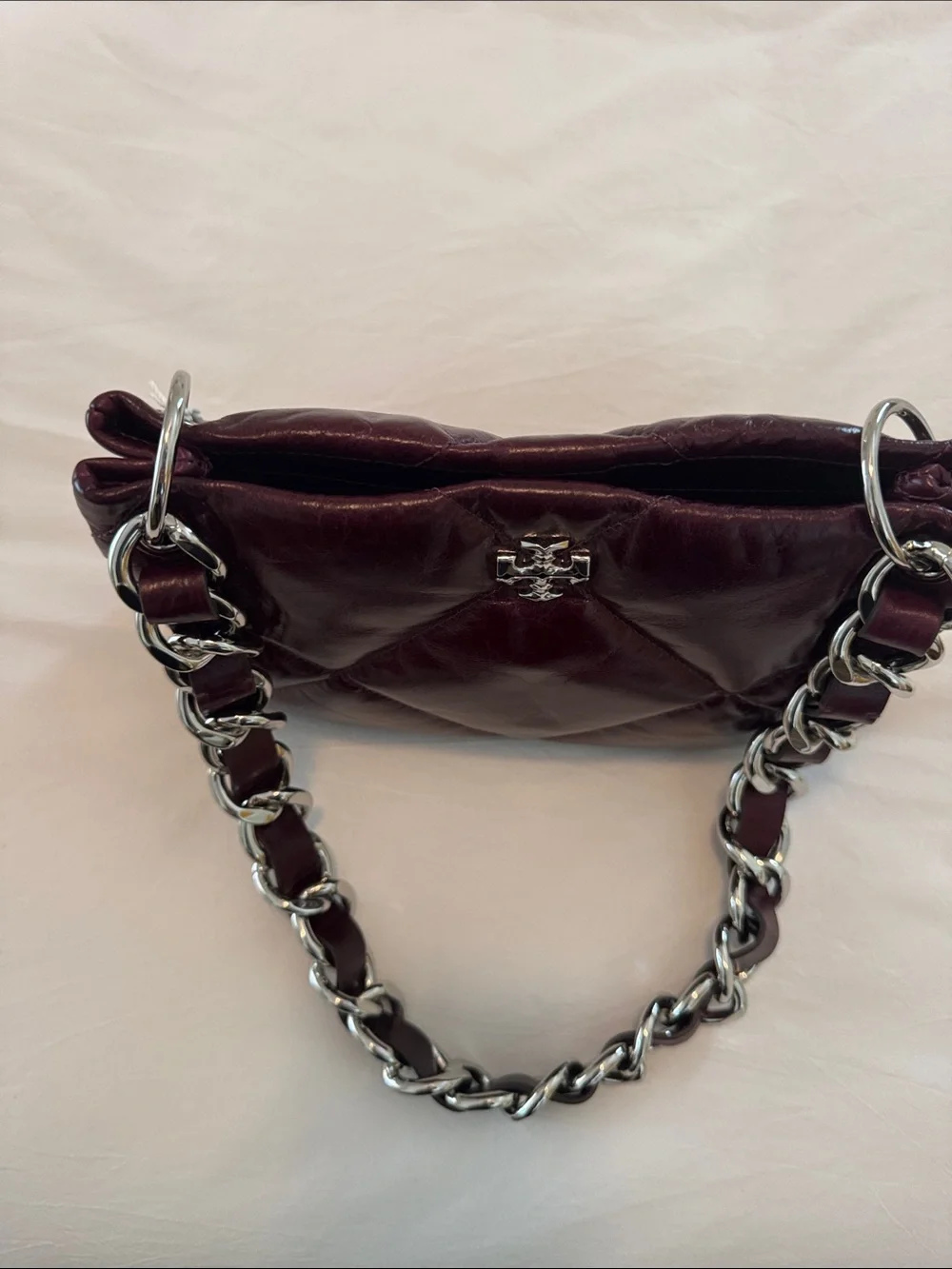 Tory Burch Quilted Shoulder Bag - Burgundy